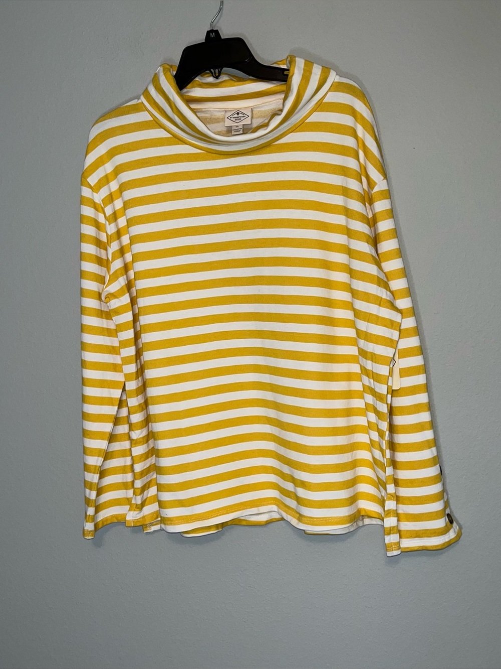St John’s Bay Turtleneck with Decorative Buttons on Arms Size XL